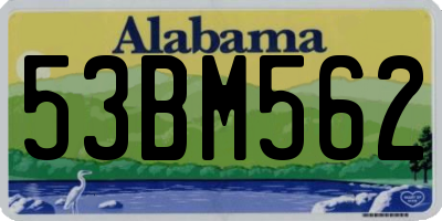 AL license plate 53BM562