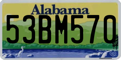 AL license plate 53BM570