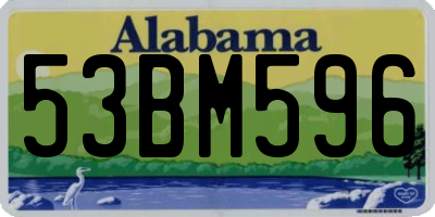 AL license plate 53BM596