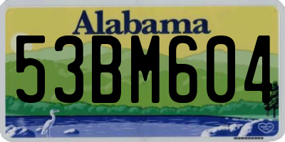 AL license plate 53BM604