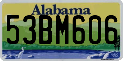 AL license plate 53BM606