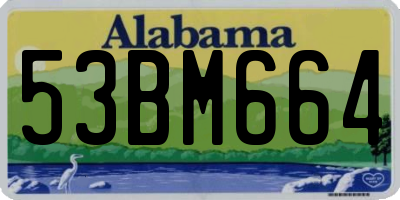 AL license plate 53BM664