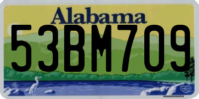 AL license plate 53BM709