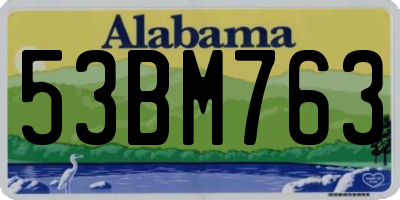 AL license plate 53BM763