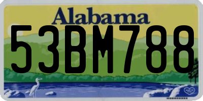 AL license plate 53BM788