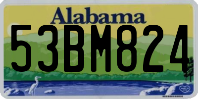 AL license plate 53BM824