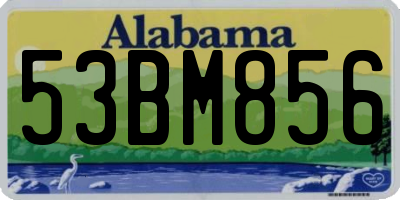 AL license plate 53BM856