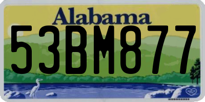 AL license plate 53BM877