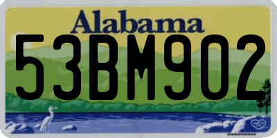AL license plate 53BM902