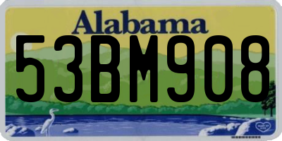 AL license plate 53BM908