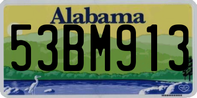 AL license plate 53BM913