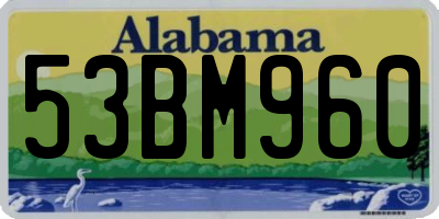 AL license plate 53BM960