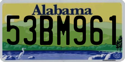 AL license plate 53BM961