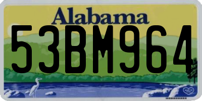 AL license plate 53BM964