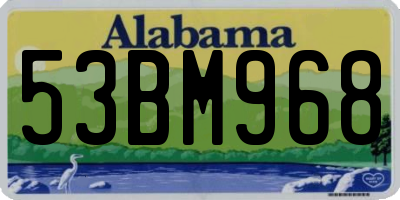 AL license plate 53BM968
