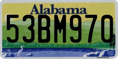 AL license plate 53BM970
