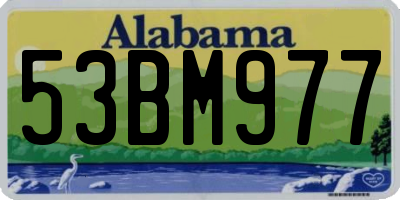 AL license plate 53BM977