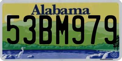 AL license plate 53BM979