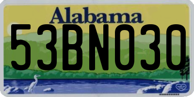 AL license plate 53BN030