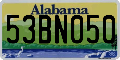AL license plate 53BN050