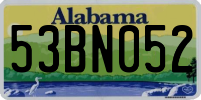 AL license plate 53BN052