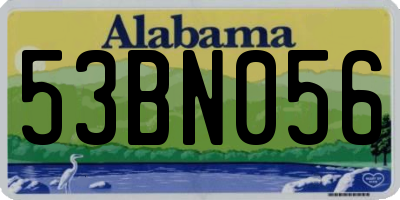 AL license plate 53BN056