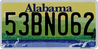 AL license plate 53BN062