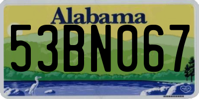 AL license plate 53BN067