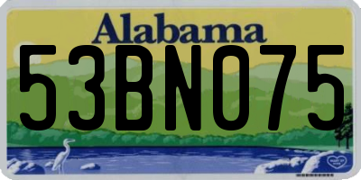 AL license plate 53BN075