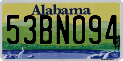 AL license plate 53BN094