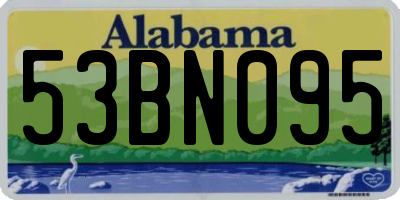 AL license plate 53BN095