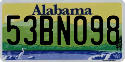 AL license plate 53BN098