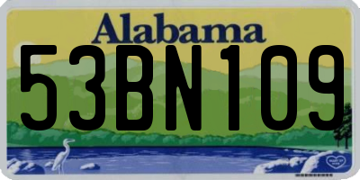 AL license plate 53BN109