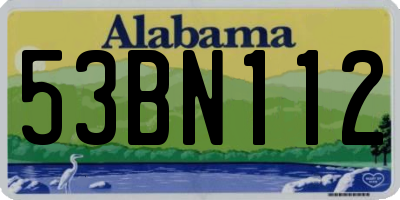 AL license plate 53BN112