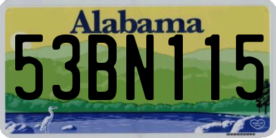 AL license plate 53BN115