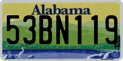 AL license plate 53BN119
