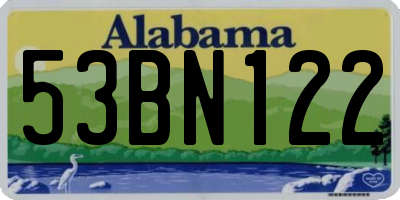 AL license plate 53BN122