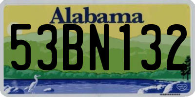 AL license plate 53BN132