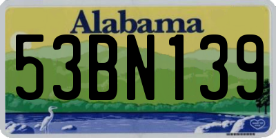 AL license plate 53BN139