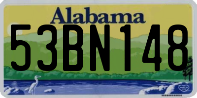 AL license plate 53BN148