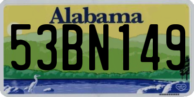AL license plate 53BN149