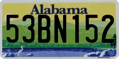 AL license plate 53BN152