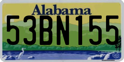 AL license plate 53BN155