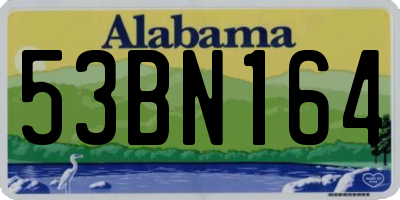 AL license plate 53BN164