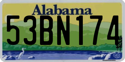 AL license plate 53BN174