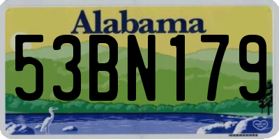 AL license plate 53BN179