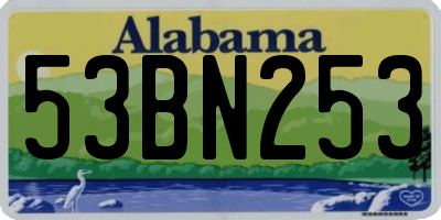 AL license plate 53BN253