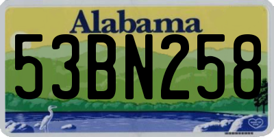 AL license plate 53BN258