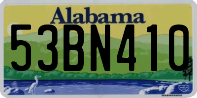 AL license plate 53BN410