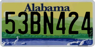 AL license plate 53BN424